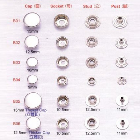 Snap Przyciski - 7-2Metal Button